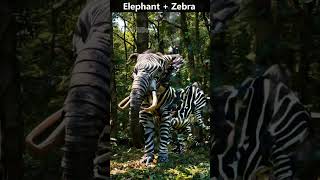 Elephant & Zebra | Godot AiDev | AI Fusion | AI Generated | Animal Fusion | Animal Hybrid