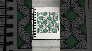 Easy Zentangle Art Pattern | Zentangle Art | Zendoodle Art | Zentangle Art shorts #shorts
