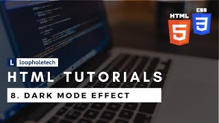Create Dark Mode Using HTML5 | CSS3