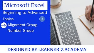 Alignment Group & Number Group in MS Excel part 3