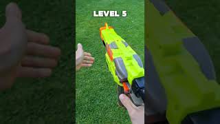 Nerf gun but each time a higher level #nerf #level #levelup