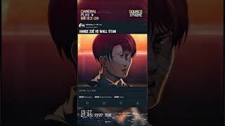 hange Zoe vs wall titan