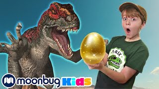 Dinosaur Surprise Egg Hunt with Dynamite | T-REX Ranch | Animals for Kids | Funny Cartoons