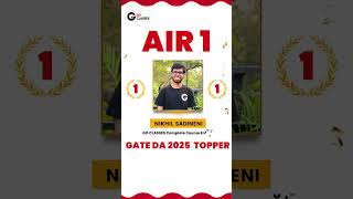 AIR - 1 🏆, GATE DA 2025, Nikhil Sadineni🔥GO Classes Complete Course Student #AIR1 #gateda #goclasses