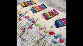 New Collection || Vaibhawi Sarees || Lite Weight Vissco Sarees