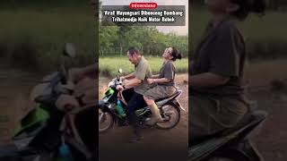 Viral! Mayangsari Takes Pillion with Bambang Trihatmodjo on a Moped #mayangsari #celebritynews