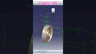 Gear Design in Catia V5 #shorts #gear #design