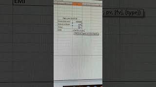 "How to Calculate EMI in Excel in Seconds! 💰📊" #short