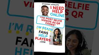 Student Athletes Post Video Selfies as QR Codes! 🎥📲 #fanshelpplayers #nilsupport #collegesports