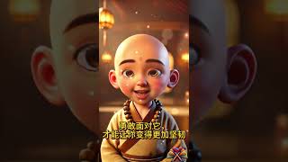 鸿雯小师傅：《面对困难，不要逃避》 #一个故事 #智慧 #人生感悟 #正能量#佛教智慧 #佛教卡通 #人生智慧 #人生哲理