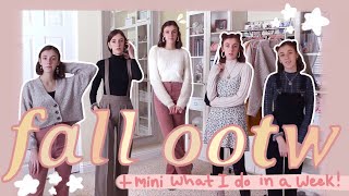 Fall OOTW + a mini what I do in a week! | Autumn / Fall Outfits