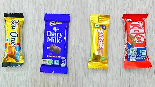 DairyMilk Chocolate Vs 5star Chocolate Vs KitKat Chocolate Vs Bar One Chocolate | Satisfying ASMR