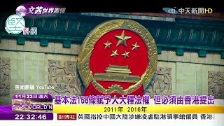 2019.11.23【文茜世界周報】緊急法繞過立法會　違反基本法憲制架構