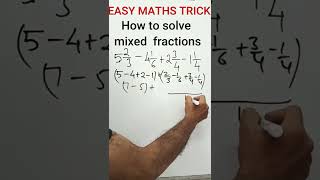 #youtubeshort | #maths | concept of fraction | How to simplify fractions with short trick