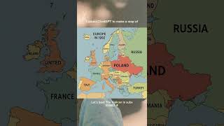 I asked ChadGPT to make a map of Europe in 1992? #europe #mapping #chatgpt #poland