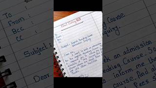 Email Writing In English📧✍️ | email Format #shorts #email