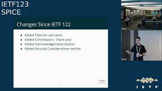 IETF 123: Secure Patterns for Internet CrEdentials (SPICE) 2025-07-22 07:30