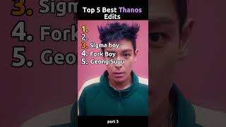 Top 5 Best Thanos Edits | Squid Game 2 #squidgame #squidgame2 #top5