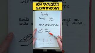 How to calculate density in 60 seconds!!! #maths #science #density  #homeschooling