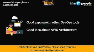 Cloud Platform Jobs | Amazon Webservices(AWS) Jobs | Cedar Rapids, IA | Job ID: 33562 |