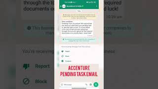 Accenture pending task email #accenture #shorts #foxtechacademy