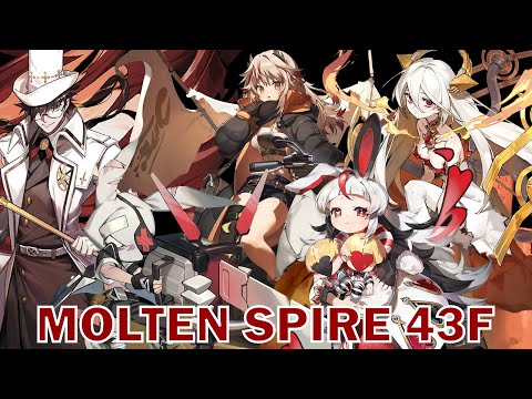 Molten Spire 43F, Always Knockback Enemies & No Detonator | Alchemy Stars