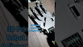Robot Hand 2 Finger Test 3D Printed Robotics Arduino Inmoov