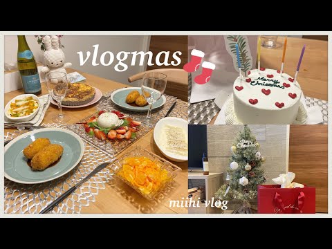 vlogmas🎄🎅 / What I eat at Holiday season / Japan Vlog / Homemade Christmas dinner