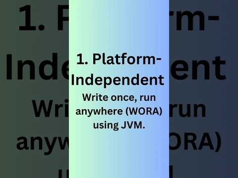 Features of Java| #java #javaprogramming #code #coding #javainterviewquestions#corejavatutorial