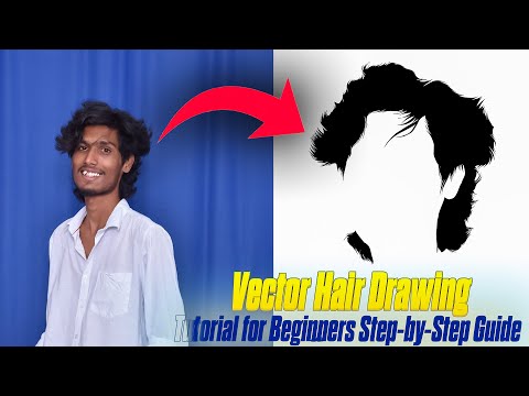 Vector Hair Drawing Tutorial for Beginners 🖌️✨ | Step-by-Step Guide