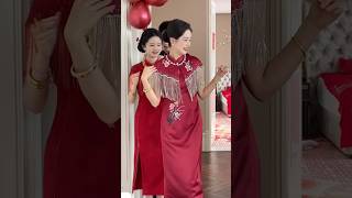 mẹ chồng nàng dâu tuyệt đẹp 😍 #wedding #shortvideo #makeup #dress #funny