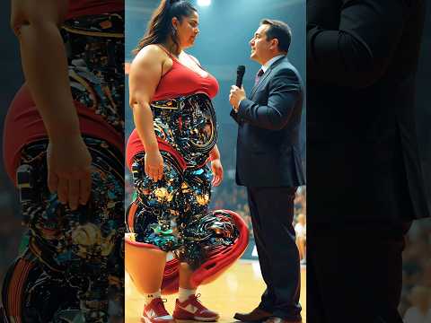 Hyper-Real Basketball Interview with a Cyborg Woman #future #robot #tech #fyp