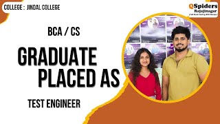 Student Placement Story as Content TEST ENGINEER | QSpiders | Rajajinagar