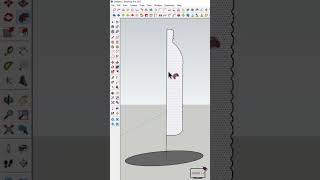 how to making a water bottle using Sketchup #sketchup #sketchup3d #sketchupmodeling #sketchuptutoria