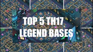 Top 5 Th17 Legend Base / War Base 2025 // Clash of Clans ⚠️🟨