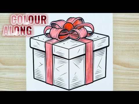 Gift Box 🎁| Cute Colouring with DOMS Colour | Artist Shruti | PART- 2
