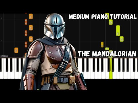 The Mandalorian Main Theme (Medium Piano Tutorial)