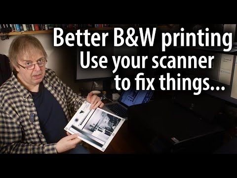 Using a scanner for better black and white printing. Epson ET-8550