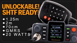 Wouxun KG-XS20H Unlockable SHTF Tri-Band Ham Radio - Prepper Radio For Ham Radio & GMRS