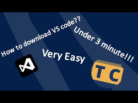 HOW TO DOWNLOAD VS CODE IN 3 MINUES (VESY EASY!!)