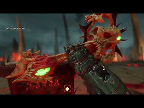 Trecho do jogo DOOM (2016) gravado no Xbox one fat