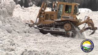 ADOT&PF Keystone Canyon Avalanche Cleanup 2014