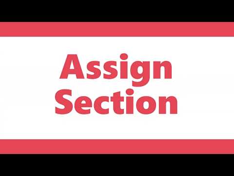 Run Your School Assign Section