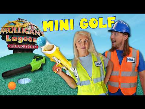 Handyman Hal’s mini golf challenge | Fun playing putt putt with awesome alex