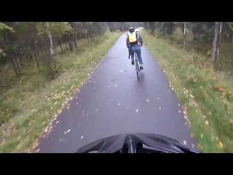 biking to japanese food place, chester creek and then campbell creek 9 10 2018 8x speed