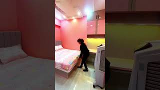 Modern Kids Bedroom Design with Study Table & Wardrobe | Child Bedroom Interior Ideas