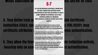 🔐 What Are Certificate Profiles in GlobalProtect? | Palo Alto NGFW MCQ Explained ✅