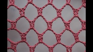mesh stitch on crochet in ROWS pattern 2