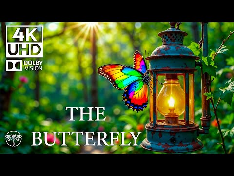Insect Lullaby 4K 🦋🎶  Calming Piano & The Dance of Wings in a Serene Green World