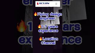 #piping #design #coimbatore /Engineering/Bim jobs/Dubai/Freshers/Hiring 2024🔥#jobs #sds2#company